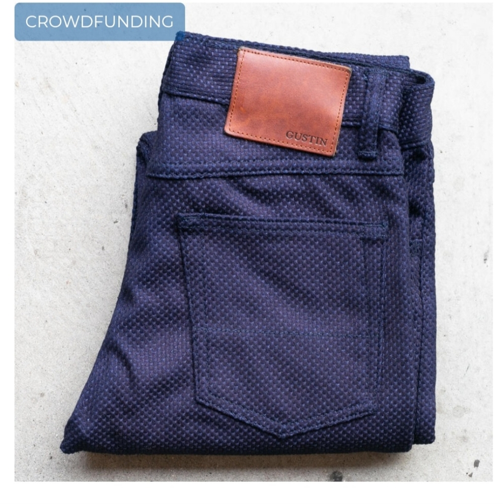 Indigo Sashiko 5 pocket